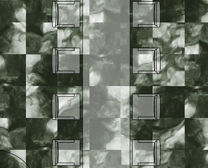 Ephemeralität Black Loop Modern Commercial Carpet Tiles