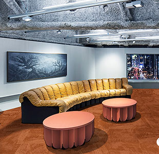 MINERA ANDES Red Loop Modern Office Carpet Tiles