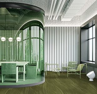 MINERA ANDES Leichte grüne Schleife Moderne Bürotischfliesen