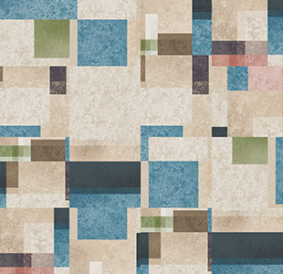 Mondrain BLUE Loop Modern Hotel Carpet Tiles